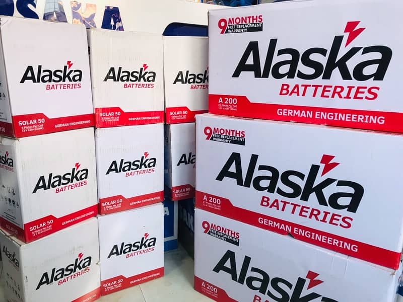 ALASKA UPS BATTERY A-200 /12v-130 Ampere New model for osaka Batteries 2