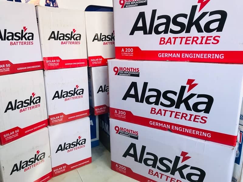 ALASKA UPS BATTERY A-200 /12v-130 Ampere New model for osaka Batteries 3