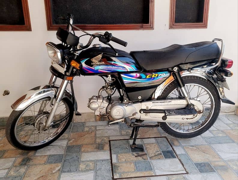 Honda CD 70 Black 2024 Sticker 1st owner 0