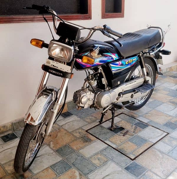 Honda CD 70 Black 2024 Sticker 1st owner 1