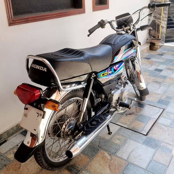 Honda CD 70 Black 2024 Sticker 1st owner 8