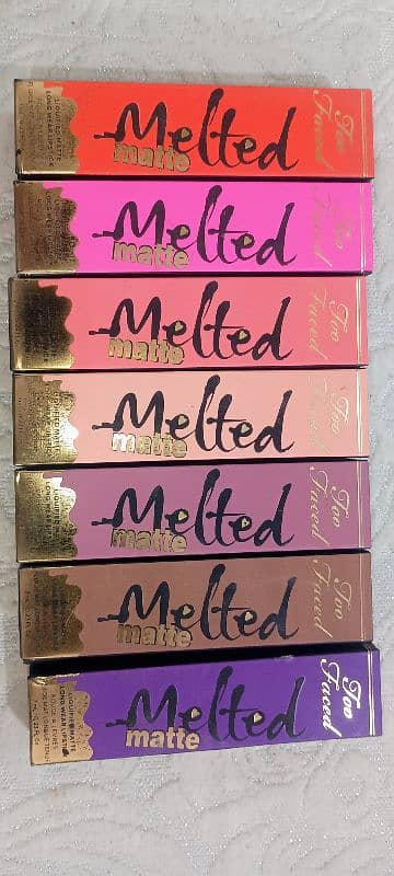 Too faced long wear lipstick 7 pieces 1