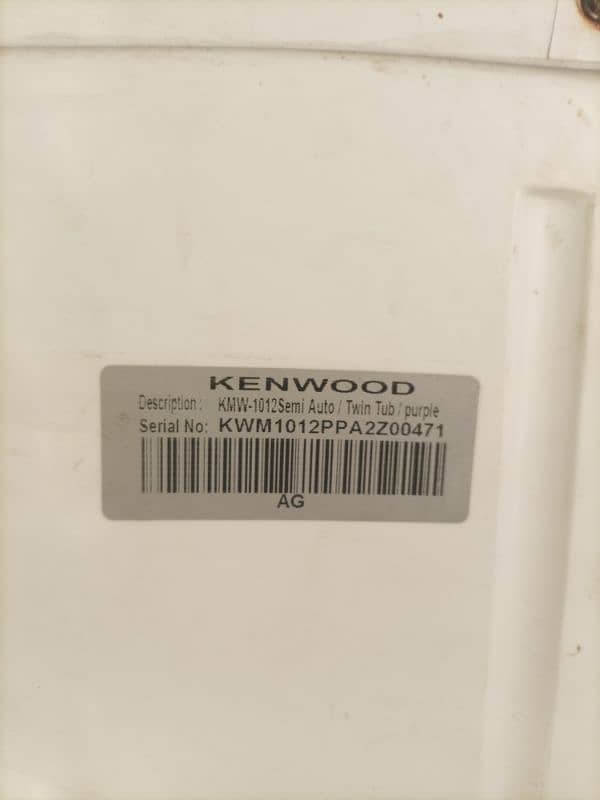 Kenwood dual Washing machine 2