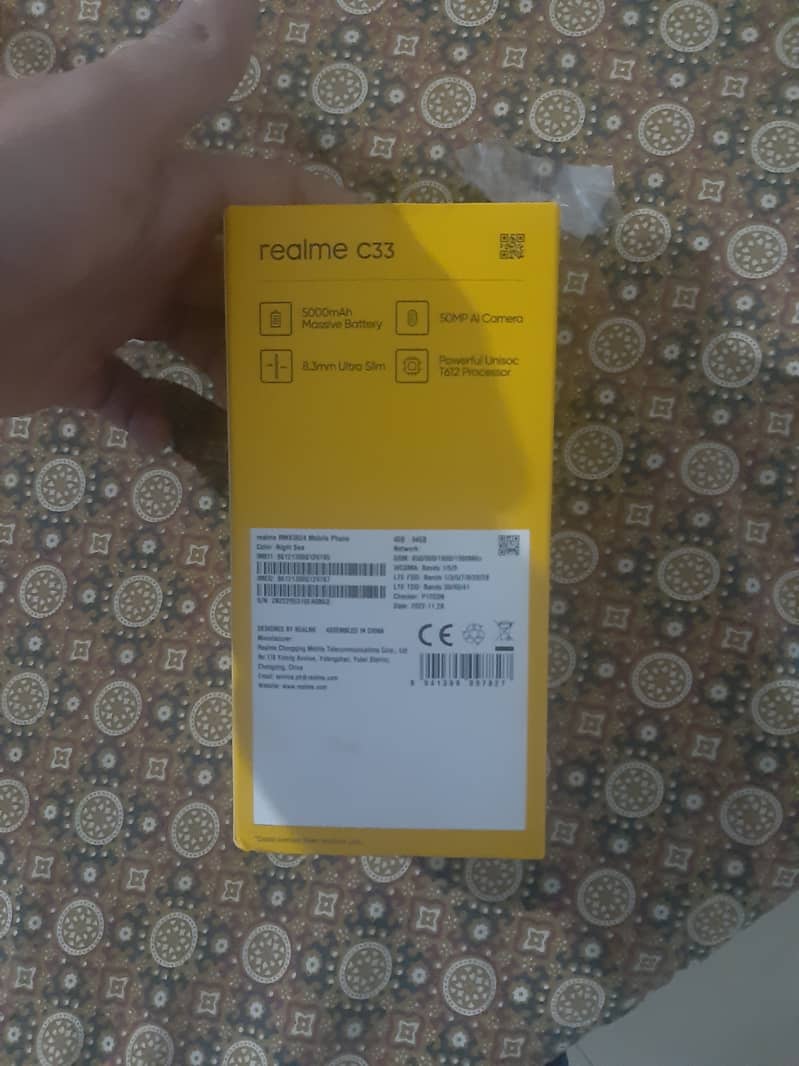 Realme C33 (4gb +1gb)ram 4