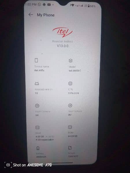 itel A05s. . . . 4