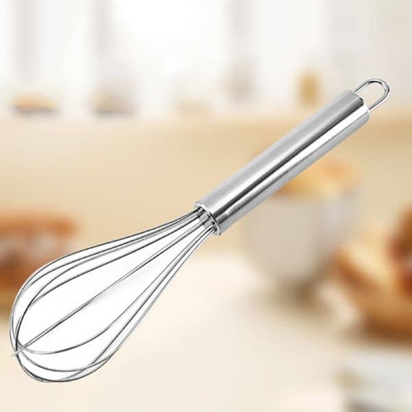 Pack Of 5 Stainless Steel Whisk Non-Stick Flexible Beater Easy To Hand 8