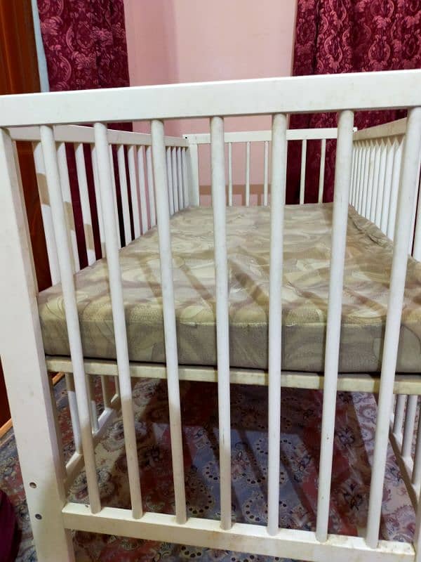 imported baby coat bed with mattress 1