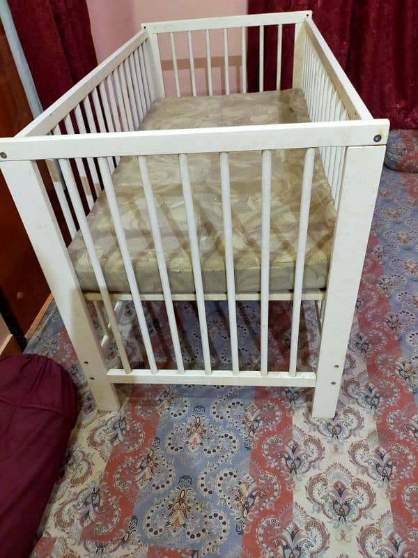 imported baby coat bed with mattress 2