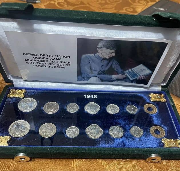 1948 Pakistan Coin Set in Beautiful Presentation Box 0