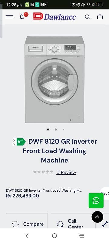 Dawlence Front load automatic washing machine in cheap price 6