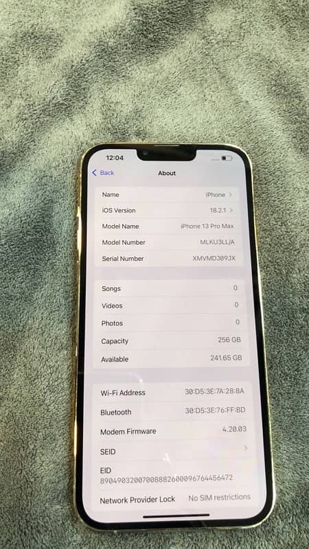 iphone 13pro max 256gb non pta 2