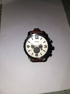 FOSSIL NATE CHRONOGRAPH LEATHER WATCH FOR MEN