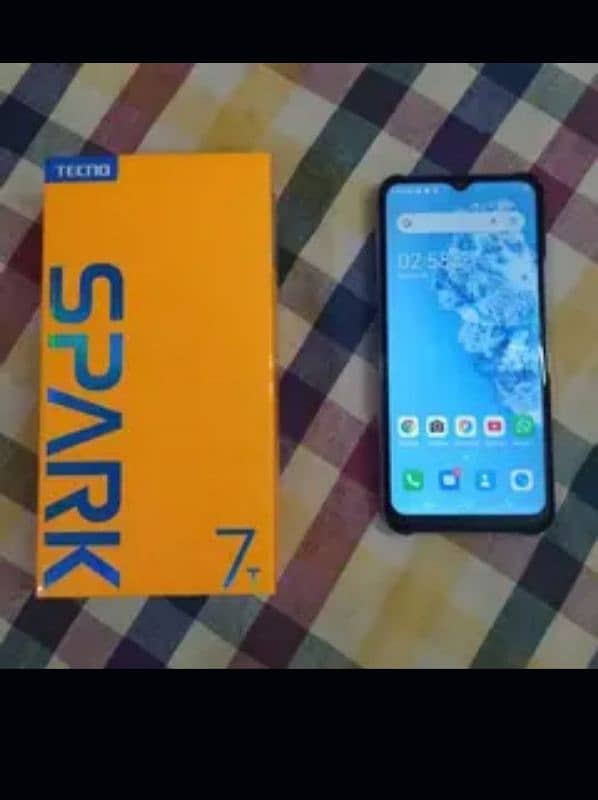 Tecno Spark 7T with box 2