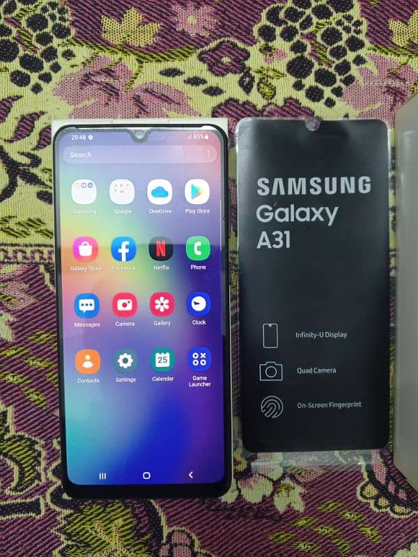 Samsung Galaxy A31 9.5/10 Condition For Sale 1