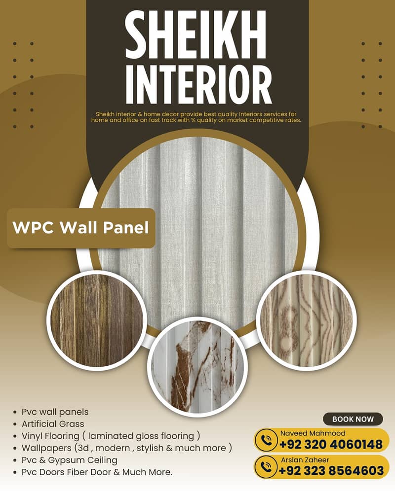 Pvc wall panel- Wpc wall panel-Fluted panel - Hard panel-Wooden panel 9