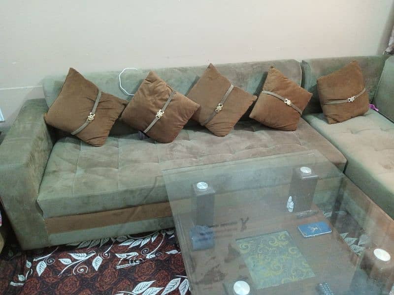 5 seater L shaped Sofa 2