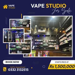 Vape Studio shop for Sale | Running business setup for sale | Vape sel