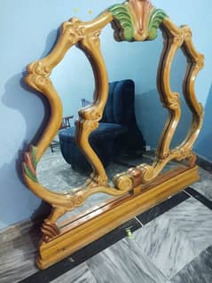 mirror with solid frame|sheesha|wall decoration mirror| wA 03231806635