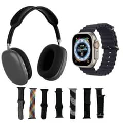 P9 ultra smart watch with Headphones