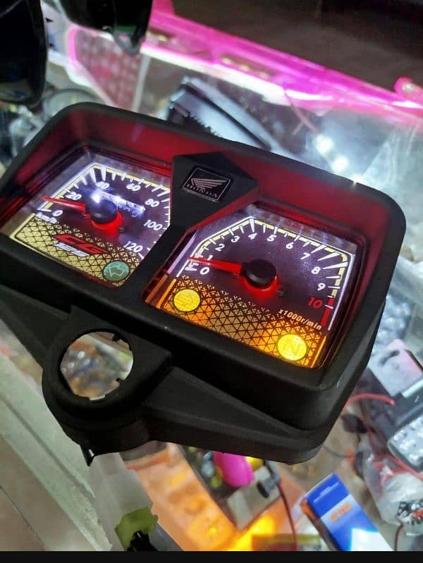 high quality black speedometer with led light 1