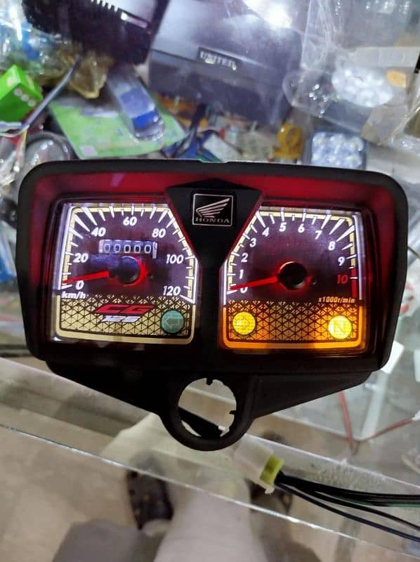 high quality black speedometer with led light 2