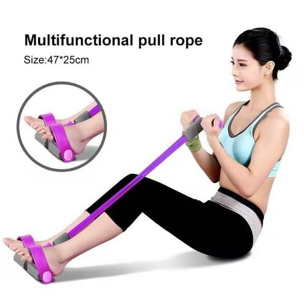 portable non- slip grip fitness pull rope/durable resistant band 0