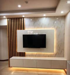 Media wall - feature wall-Media wall unit- Wpc Wall Panel-Wall molding