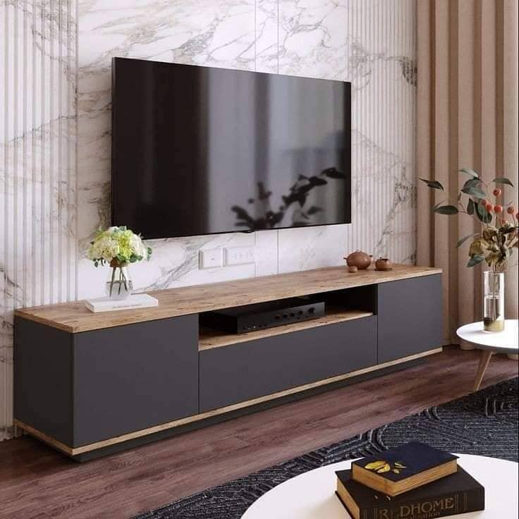 Media wall - feature wall-Media wall unit- Wpc Wall Panel-Wall molding 6