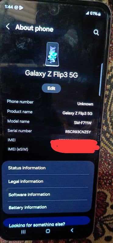 Samsung Galaxy flip3  5g 3