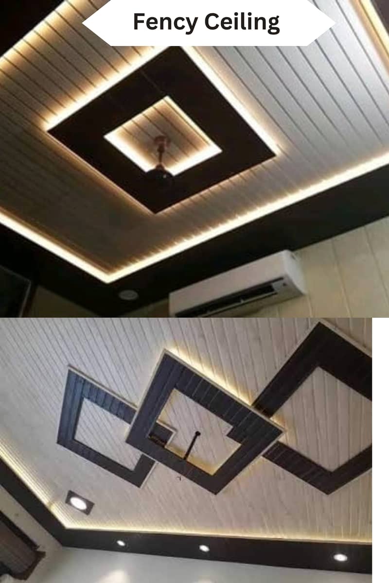 CEILING-PVC WALL Panel- FLUTED- PLAIN PVC-PS WALL PANEL - MEDIA WALL 1