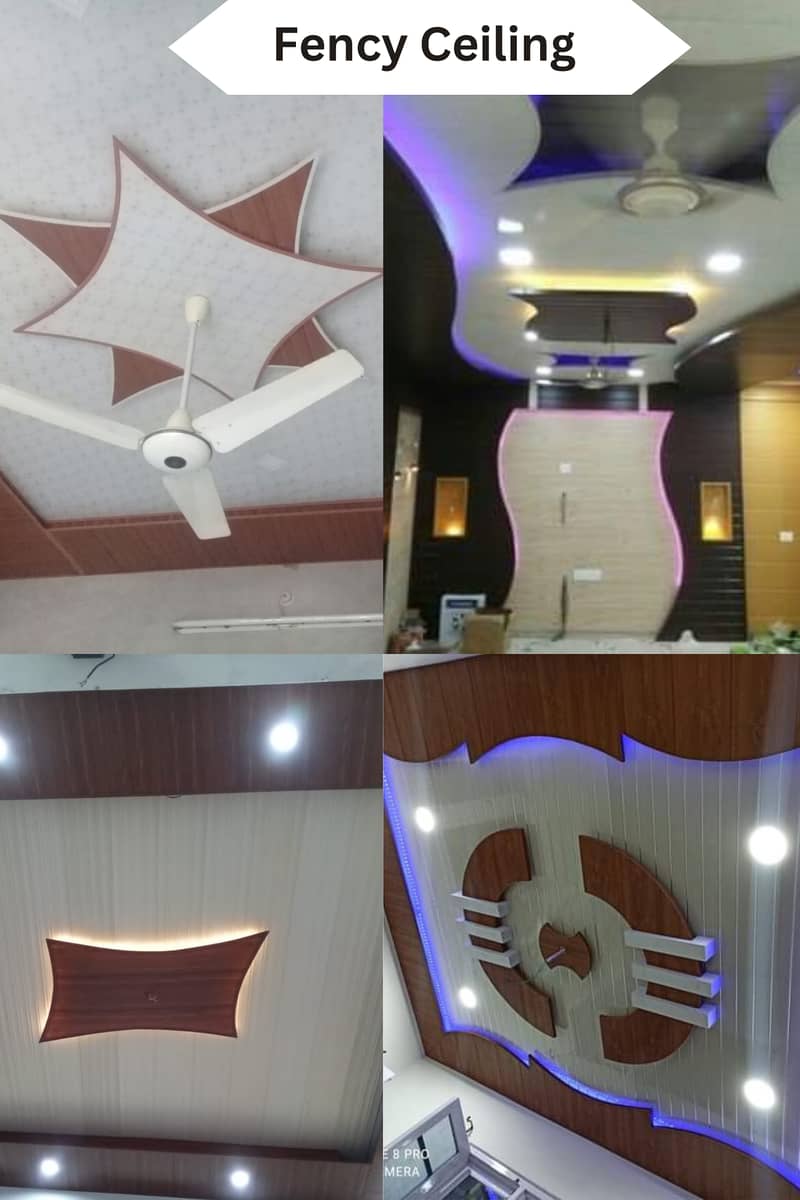 CEILING-PVC WALL Panel- FLUTED- PLAIN PVC-PS WALL PANEL - MEDIA WALL 17