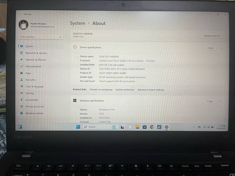 lenovo thinkpad T470  i5/ 6 generation 1