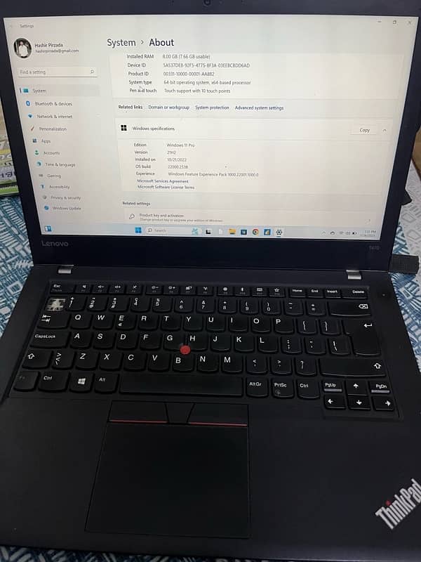 lenovo thinkpad T470  i5/ 6 generation 6