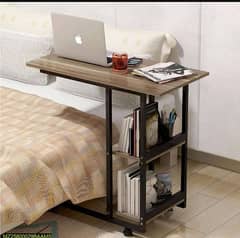 wooden laptop side table