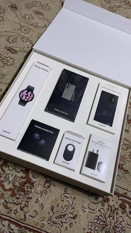 S24ultra,watch glaxy6,earbuds,Samsungtag,original case,originalcharger 0