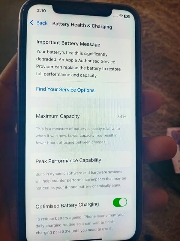 iPhone 11 best mobile cadion 9/10 128gp olny battery service l 7