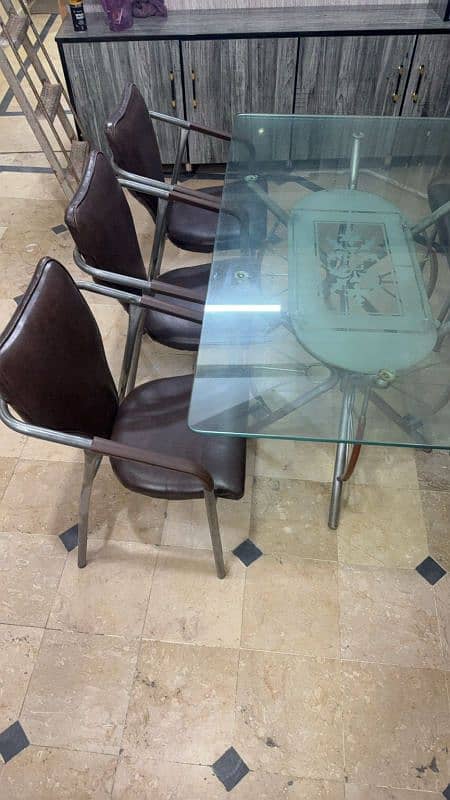 6 chairs dinning table for sale 1