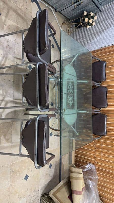 6 chairs dinning table for sale 2