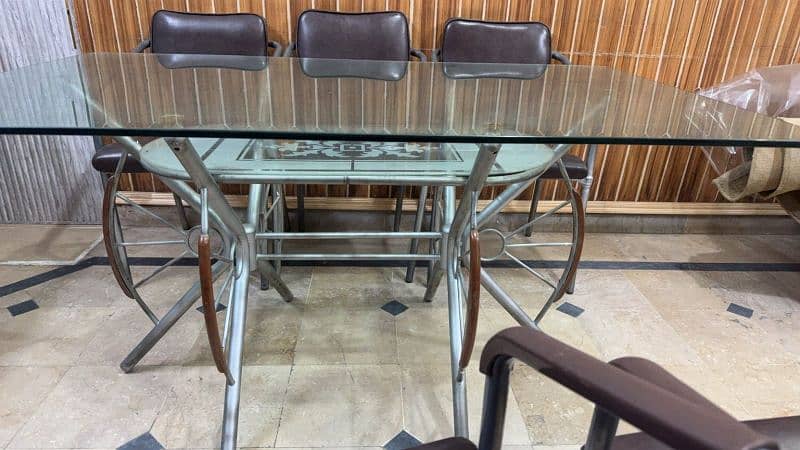 6 chairs dinning table for sale 3