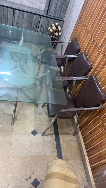 6 chairs dinning table for sale 4