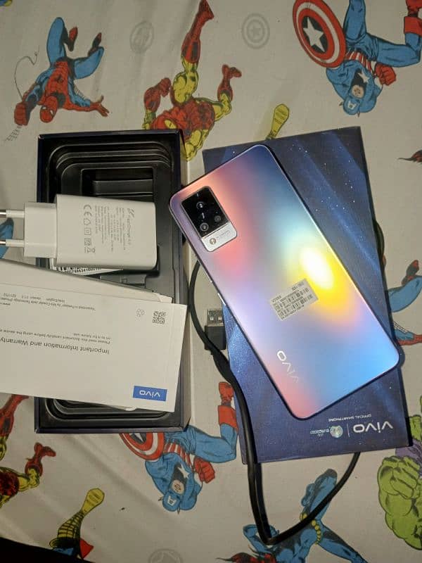 Vivo V21 . . . 8+5/128 Gb With Complete Saman 0