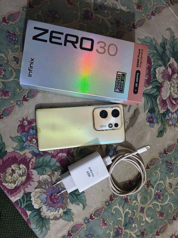 Infinix zero 30 complete box 4