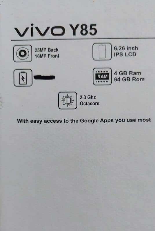 vivo y85 complete box Pta approved 6