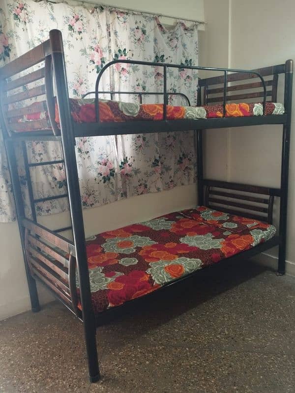 double bed in good condition along with matress 1