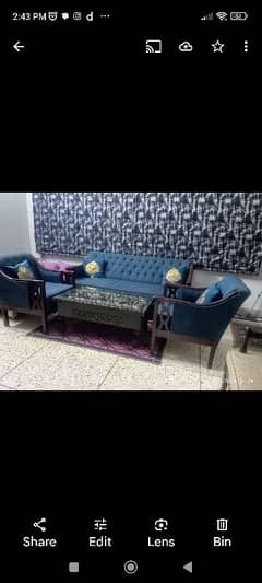 5 seater sofa set with center table