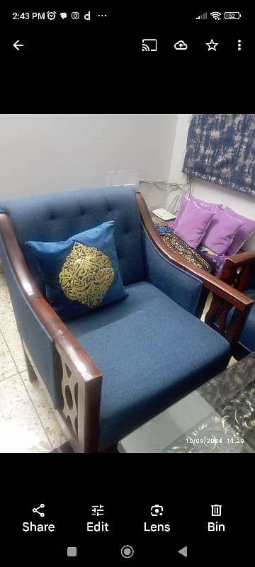 5 seater sofa set with center table 1