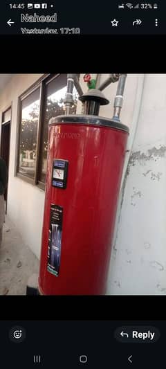 Electric and gas geyser for Rs. 25000