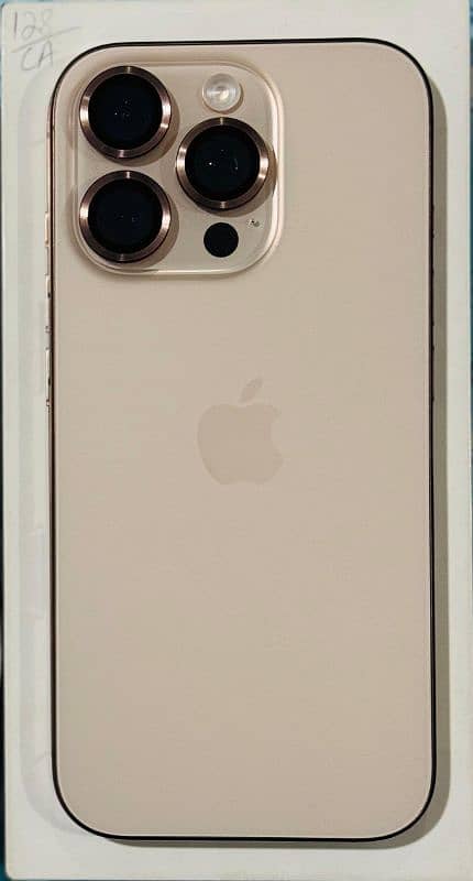 I phone 16 pro Desert Titanium 1