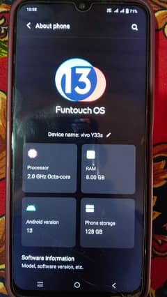 vivo Y33s 8+4/128 complete box