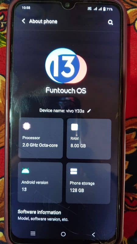 vivo Y33s 8+4/128 complete box 0